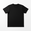 Black t-shirt on white background